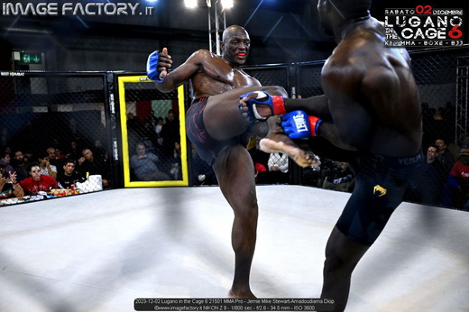 2023-12-02 Lugano in the Cage 6 21501 MMA Pro - Jemie Mike Stewart-Amadoudiama Diop